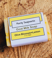 Olive Blossom + Lemon Goat Milk Soap