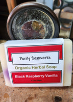 Black Raspberry Vanilla Herbal Soap