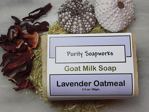 Lavender Oatmeal Goat Milk Soap